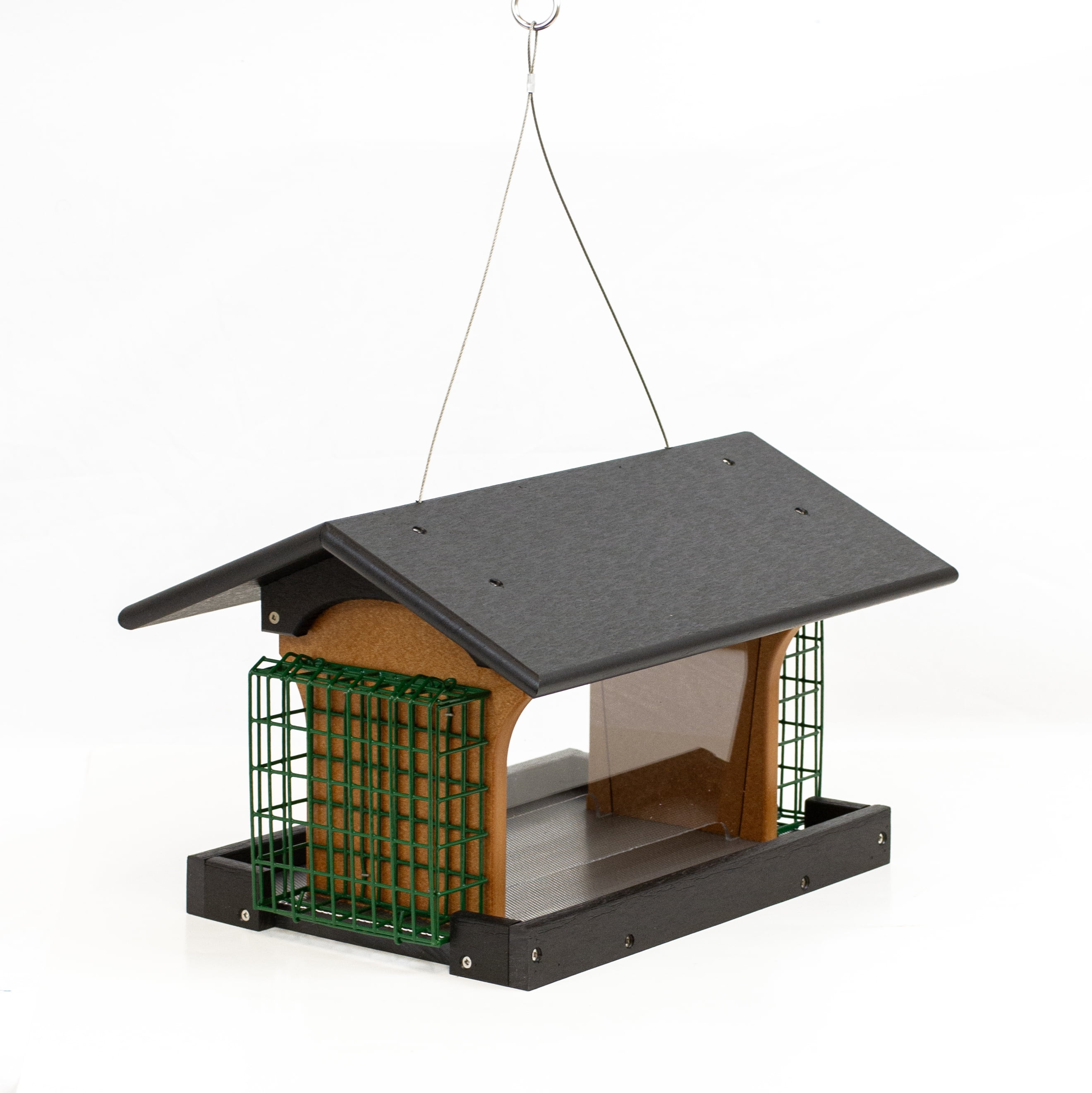 Picture of Outdoor Leisure Products & American Furniture Classics GM14BKC Made with High Density Poly Resin Deluxe Bird Feeder
