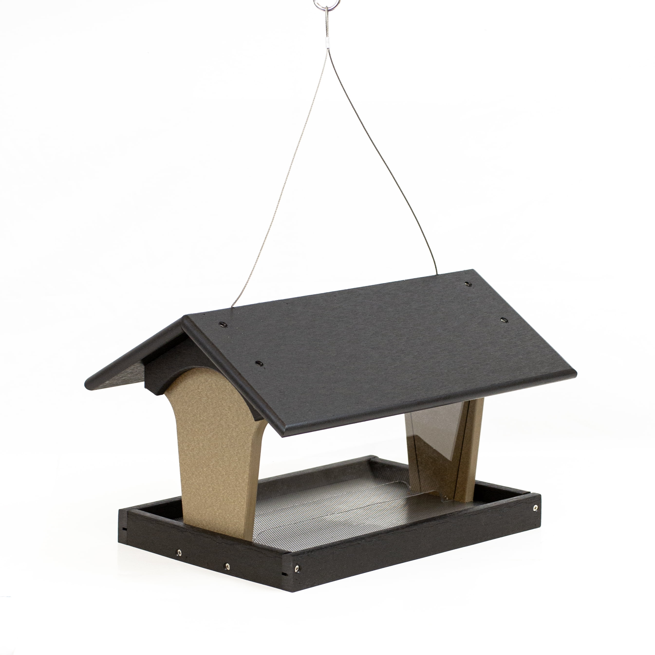 Picture of Outdoor Leisure Products & American Furniture Classics GM15BKWW Made with High Density Poly Resin Hopper Bird Feeder