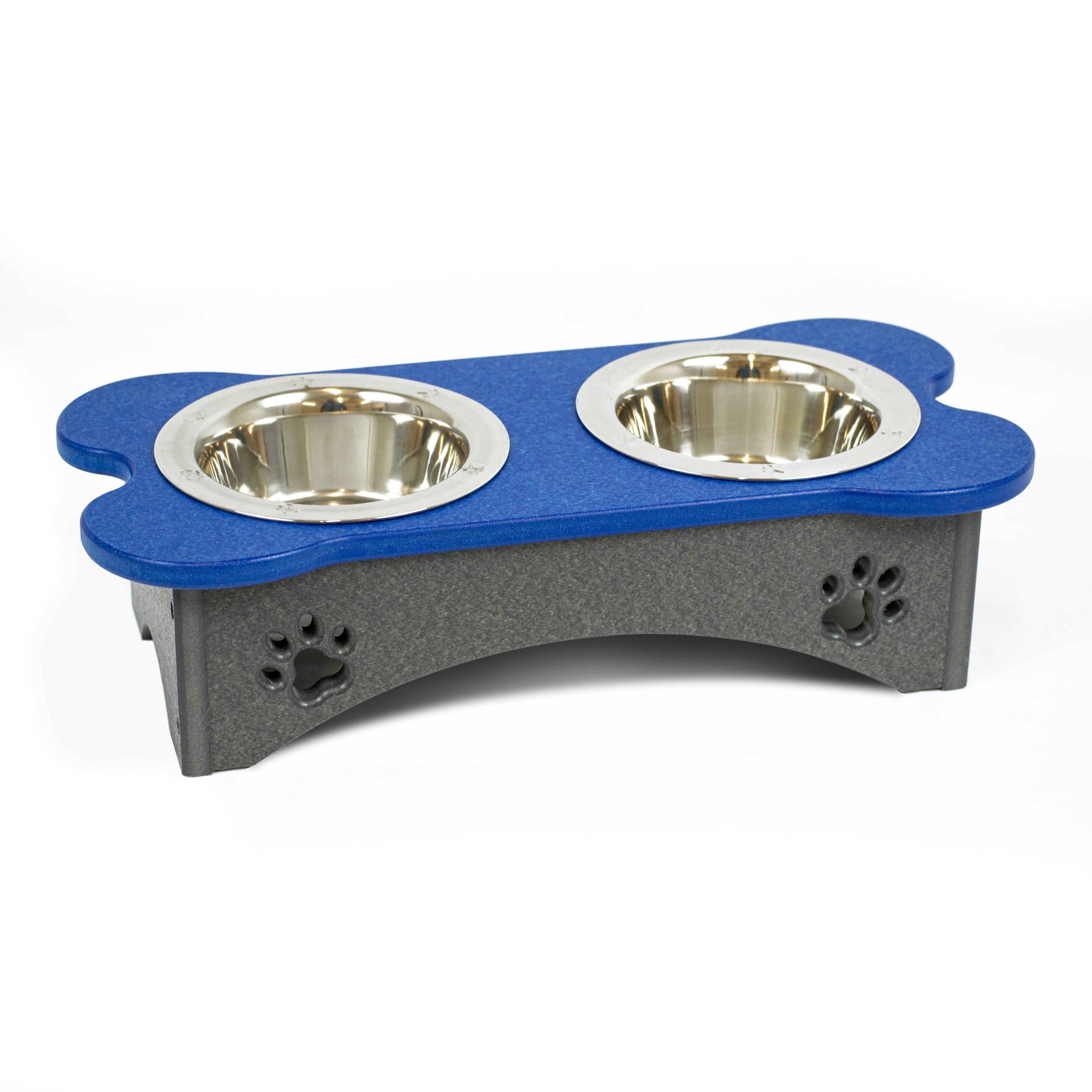 Picture of Outdoor Leisure Products & American Furniture Classics GMBLG 4.5 in. Made of High Density Poly Resin High Double Water & Food Bowls forSmall Dogs