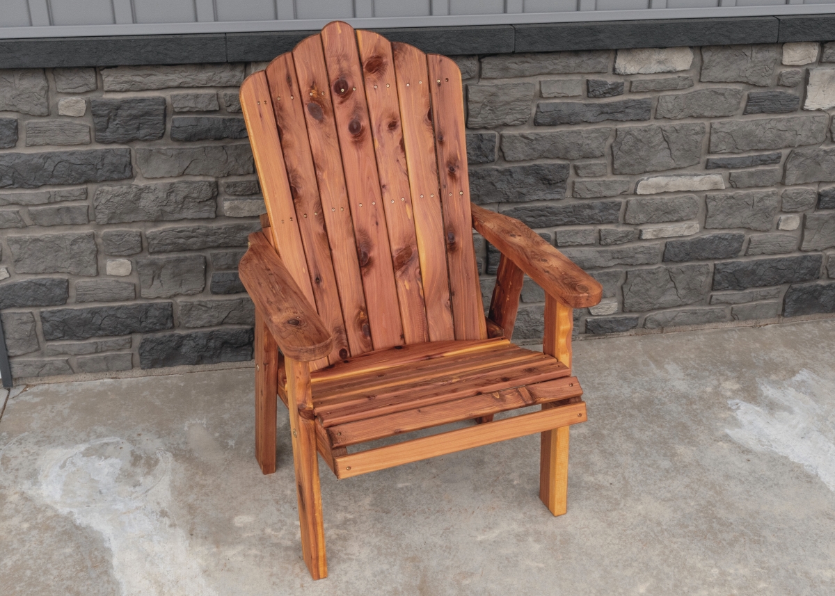 MM104 28 in. Cedar Stationary Chair, Brown -  American Furniture Classics