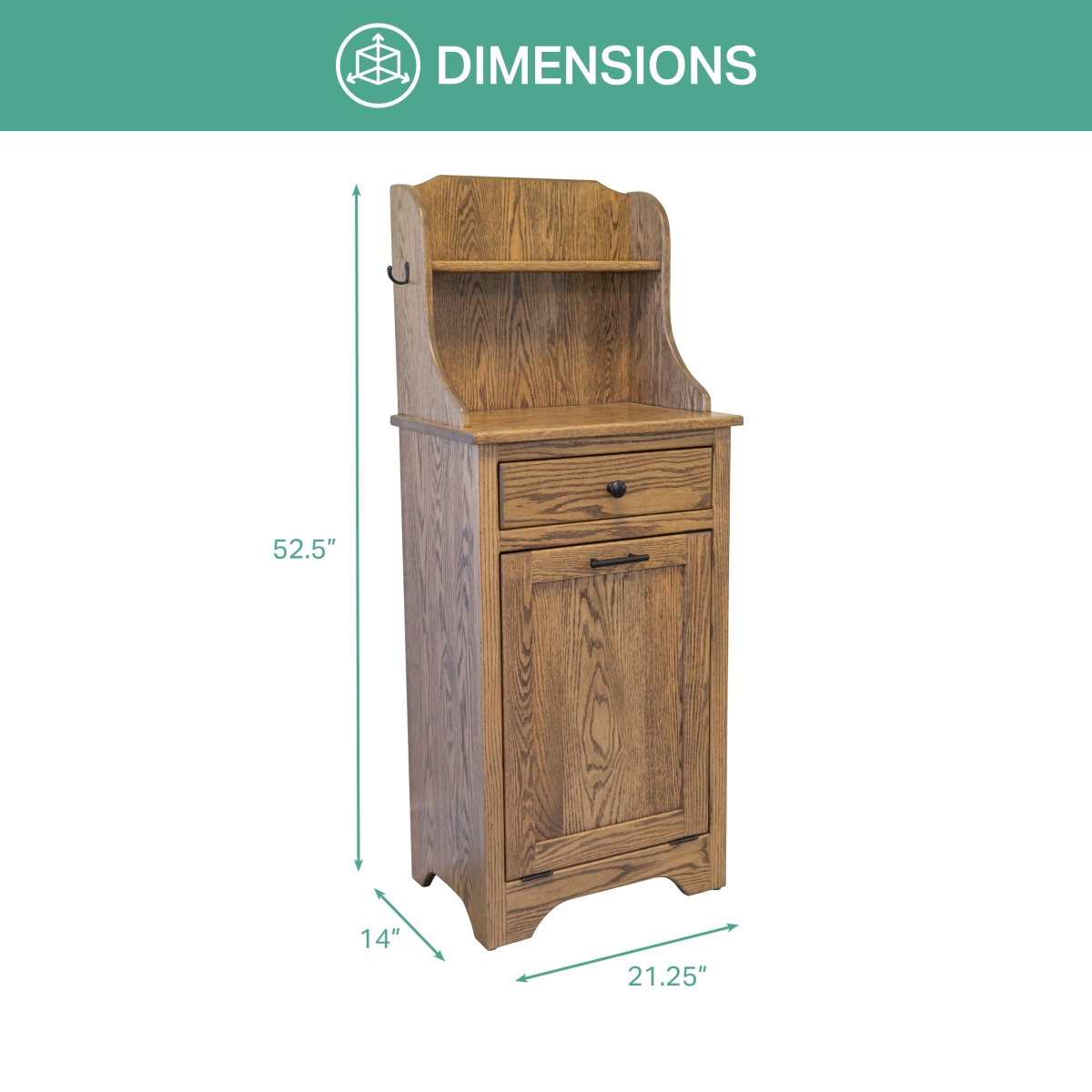 Picture of American Furniture Classics MPPCT0 22.5 in. Multi Purpose Pet Cabinet with Tilt Out