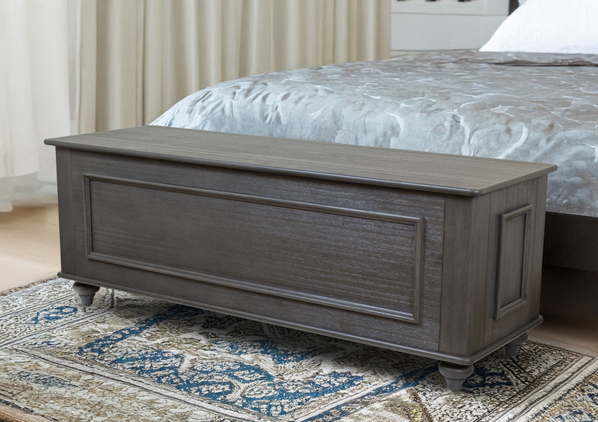 Picture of American Furniture Classics 548 Model 548 Hope Chest with Gun Concealment&#44; Mountain Grey