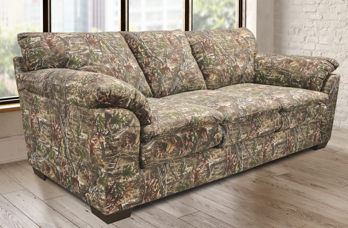 8-010-A452V3 37 x 85 x 36 in. Superflauge Camo Fabric Sofa