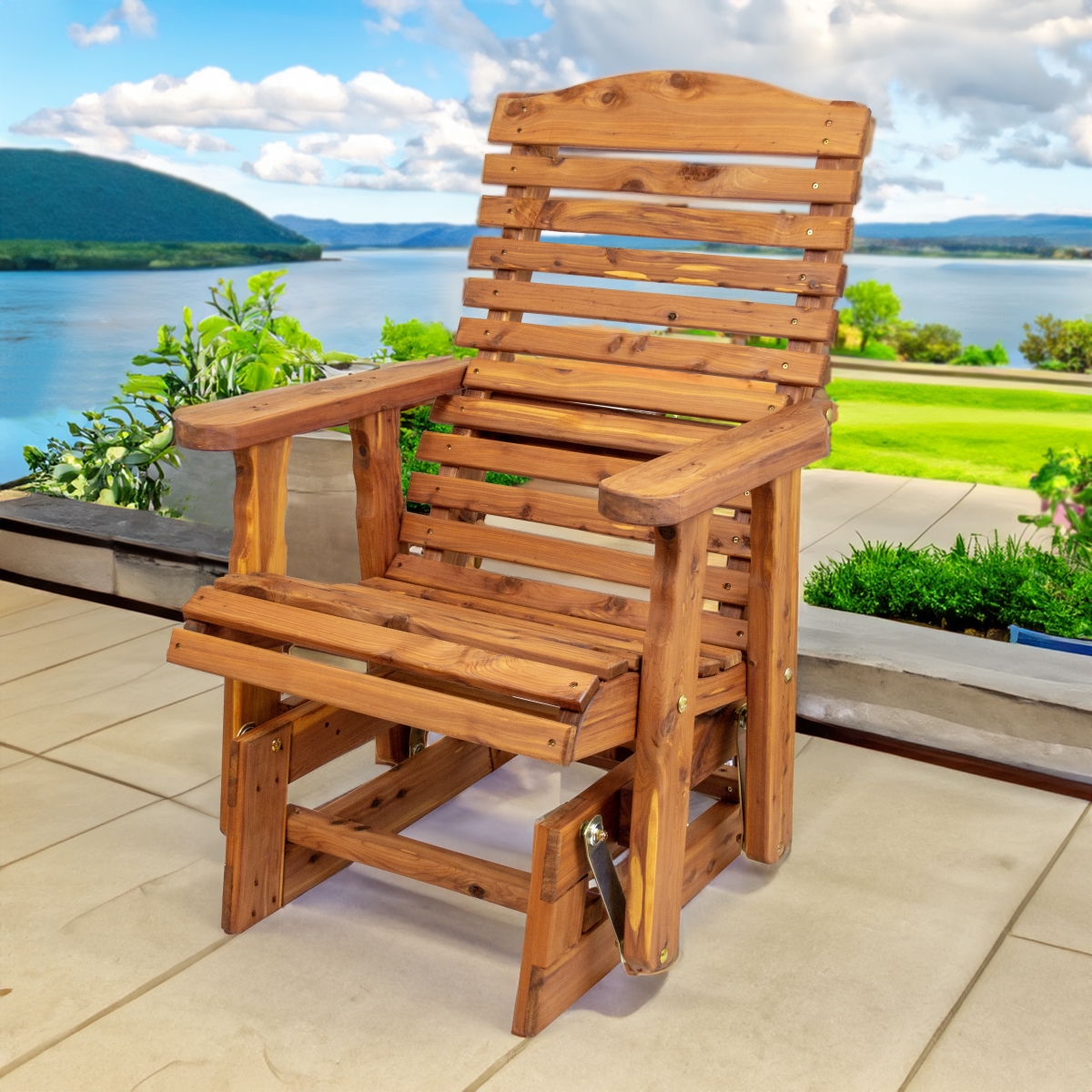 American Furniture Classics Slat-Back Glider Chair