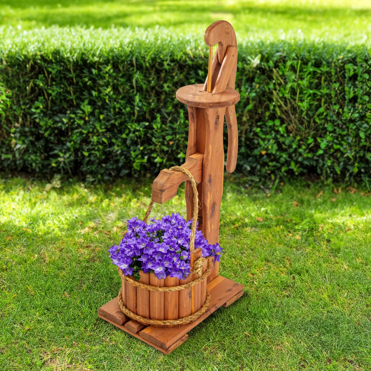 American Furniture Classics Old-Fashioned Pump Planter - 29″H x 18″W