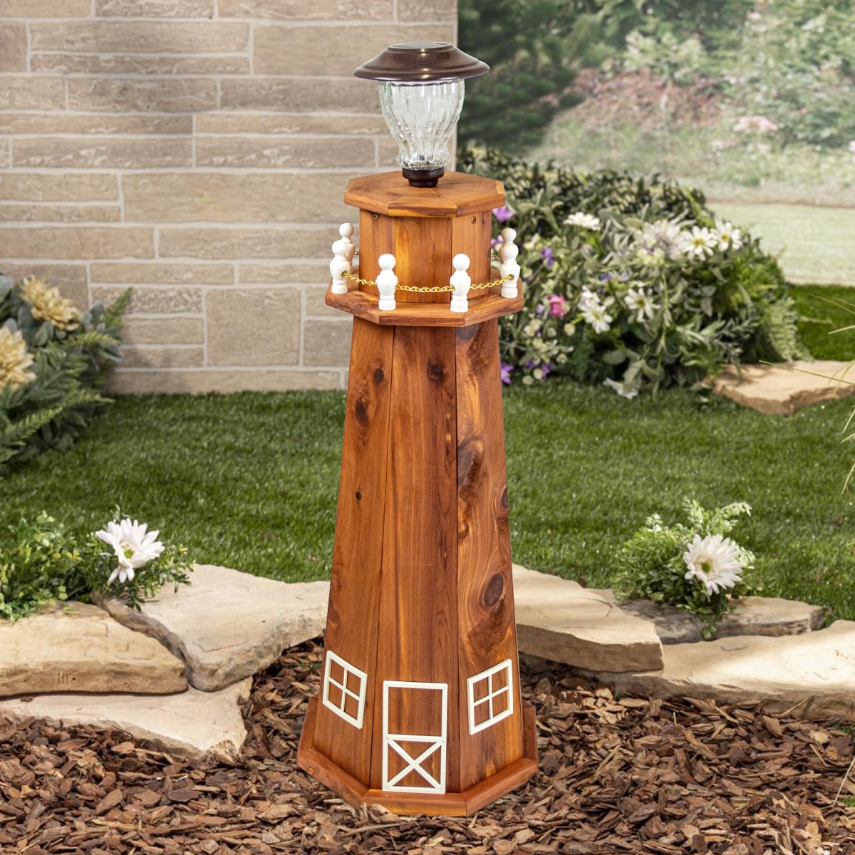 MM137 3 ft. Traditional Lighthouse, Cedar