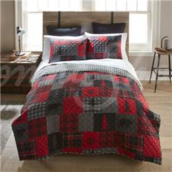 Picture of American Heritage Textiles Y20014 Red Forest Twin Size Quilt Set, 2 Piece