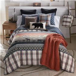 Picture of American Heritage Textiles Y20227 Your Lifestyle Morning Path Polyester King Size Quilt Set, Multi Color - 3 Piece