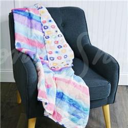 Picture of American Heritage Textiles Y20288 Your Lifestyle Smoothie Polyester Throw Blanket, Multi Color