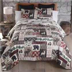Picture of American Heritage Textiles Y20346 Wilderness Pine Queen Size Quilt Set, Multi Color - 3 Piece
