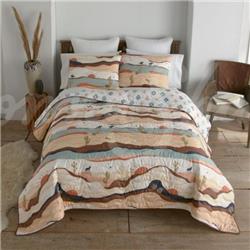 Picture of American Heritage Textiles Y20454 Journey Queen Size Quilt Set, Multi Color - 3 Piece