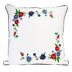 60354 Donna Sharp Dawson White Emblem Decorative Pillow