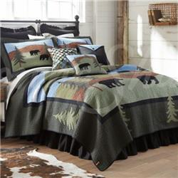 83404 Bear Lake Twin Size Quilt, Multi Color