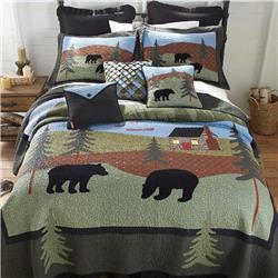 Picture of American Heritage Textiles 83407 King Size Bear Lake Quilt, Multi Color
