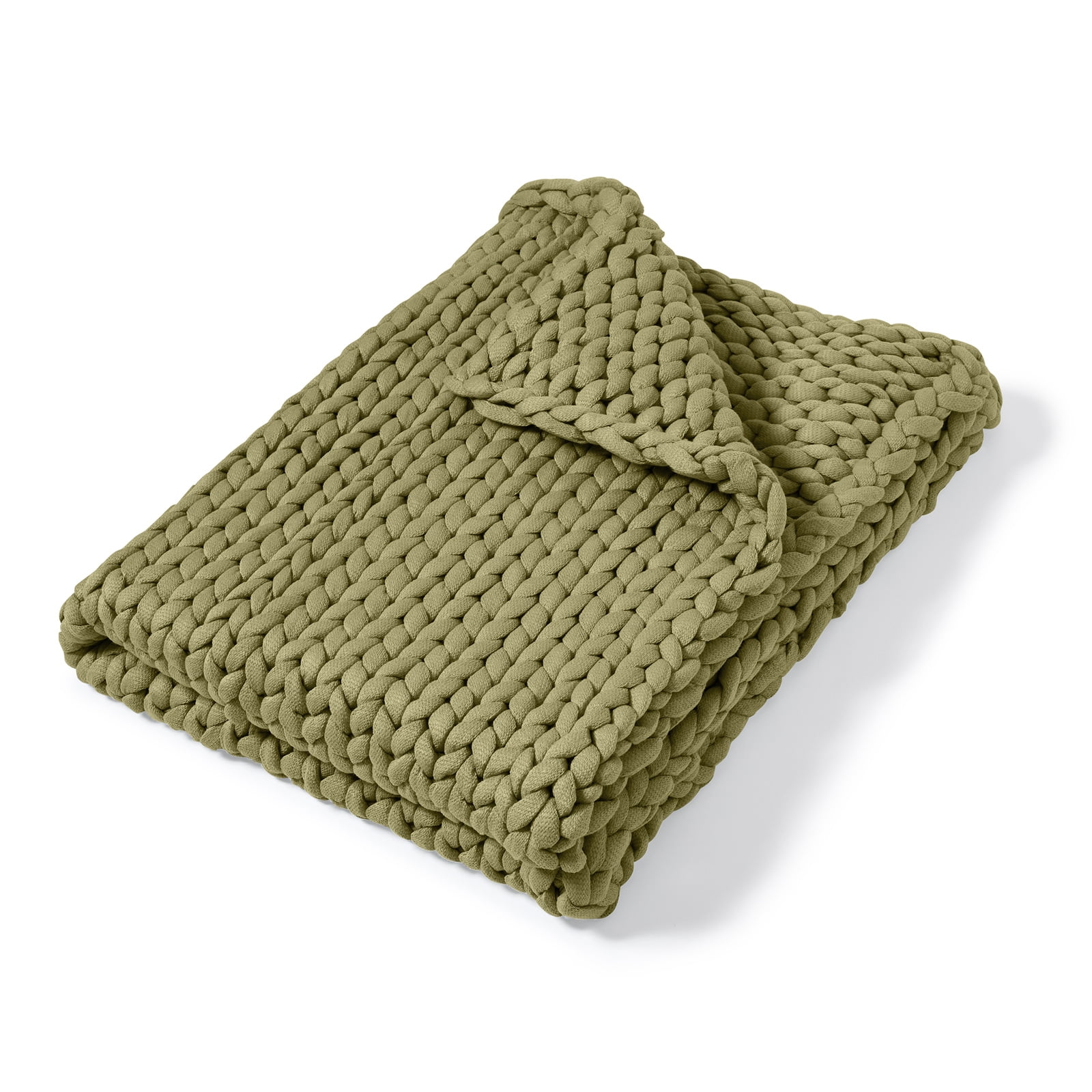 Picture of American Heritage Textiles 70010 40 x 50 in. Chunky Knit Throw, Sage