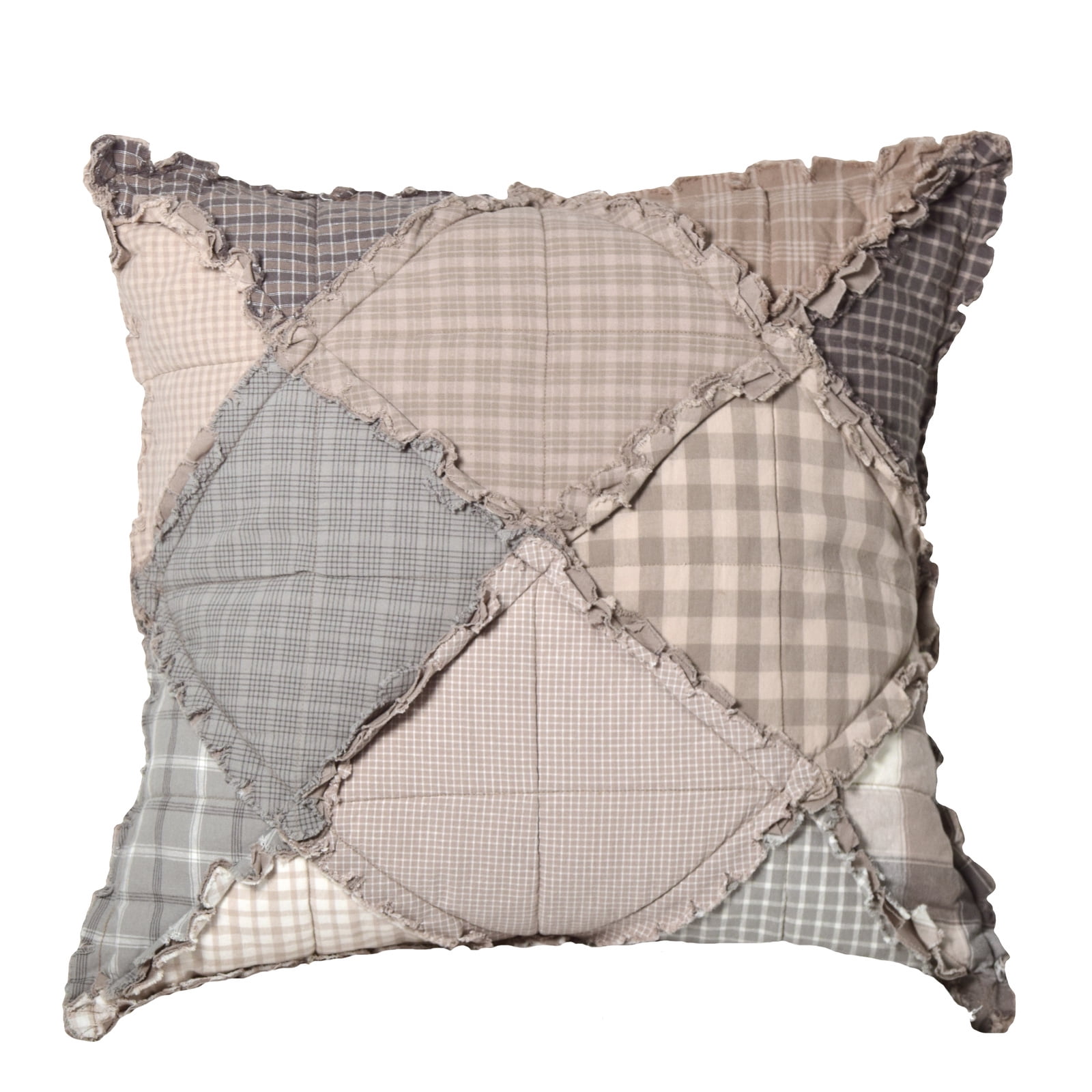18 x 18 in. Smoky Mountain Decorative Pillow - Grey, Taupe & White