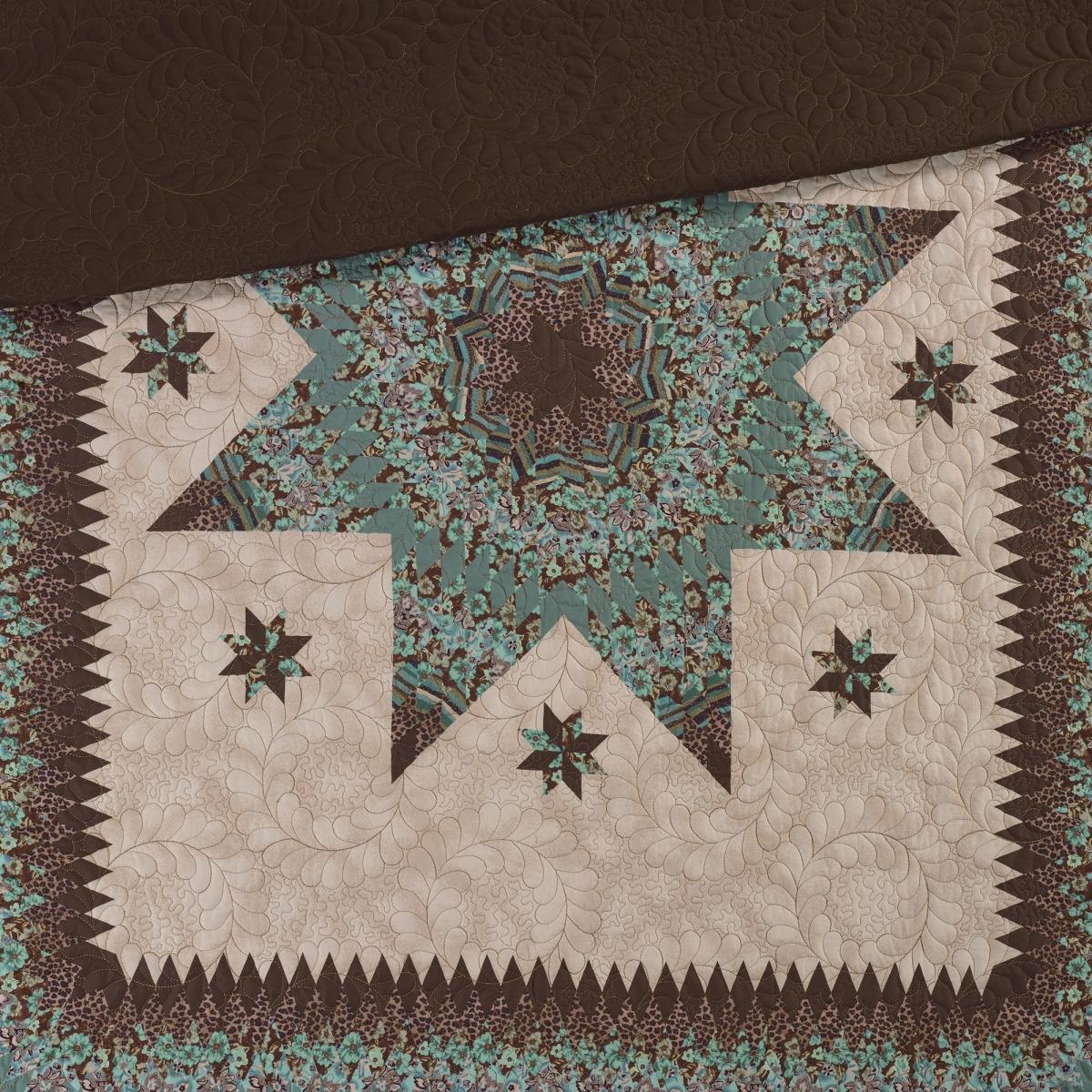 50150 Sea Breeze Star Throw, Beige, Brown & Ivory