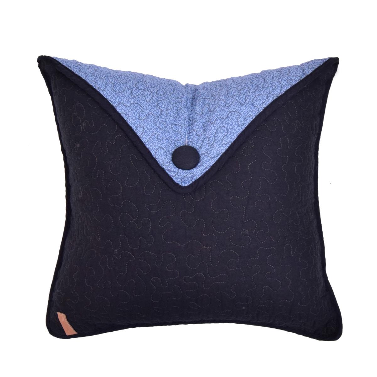 83415 Envelope Bear Lake Decor Pillow - Green, Blue & Brown