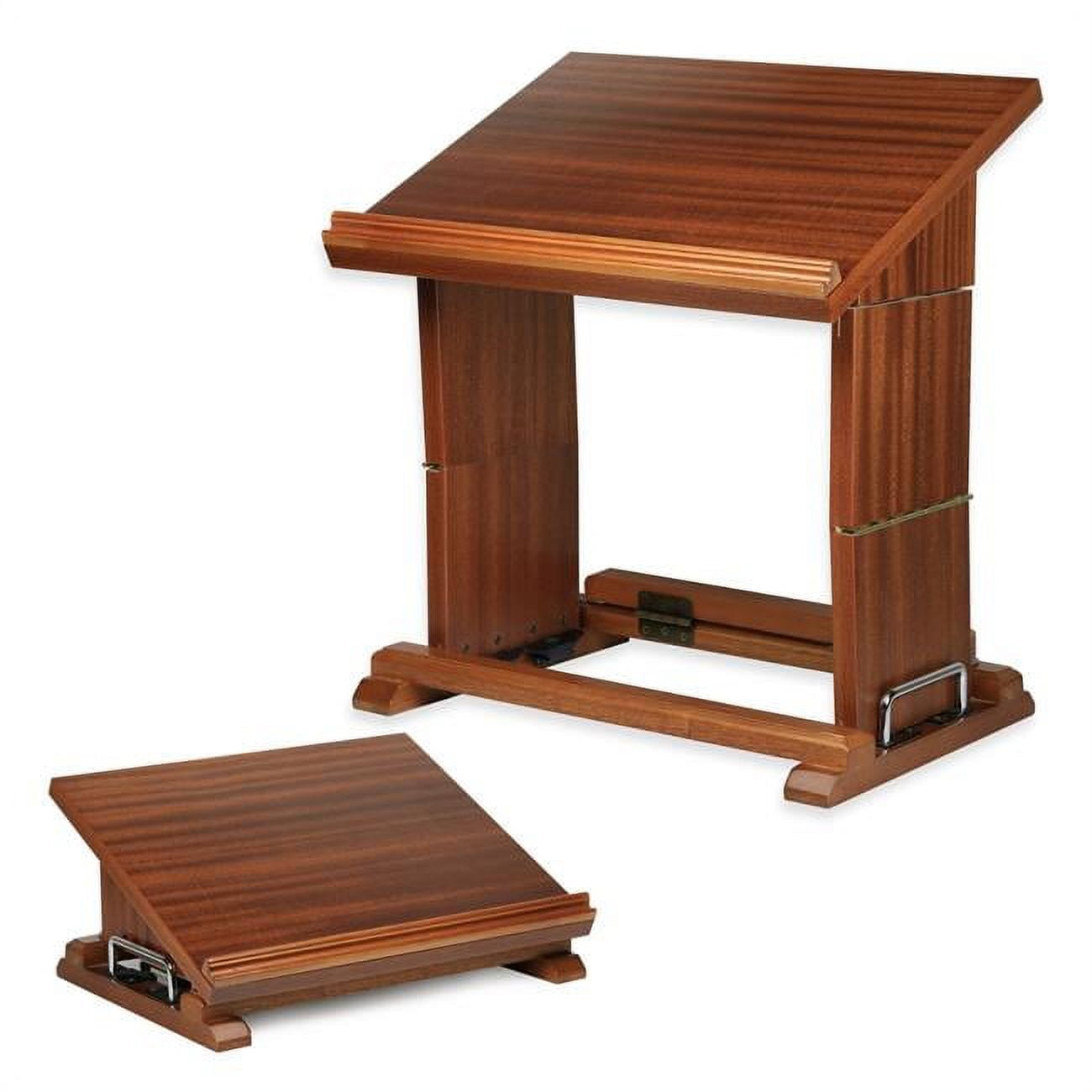 Picture of A&M Judaica 58365 Table Top Book Stand&#44; Mahogany