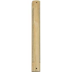 Picture of A&M Judaica 21460 12 cm Wood Mezuzah with Metal Stripes