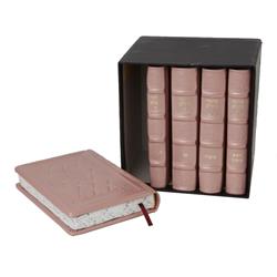 Picture of A&M Judaica MTM-SP Sefard Traditional Leather Machzor Set&#44; Pink - Medium