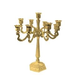17 in. Filigree 9 Light Candelabra, Gold