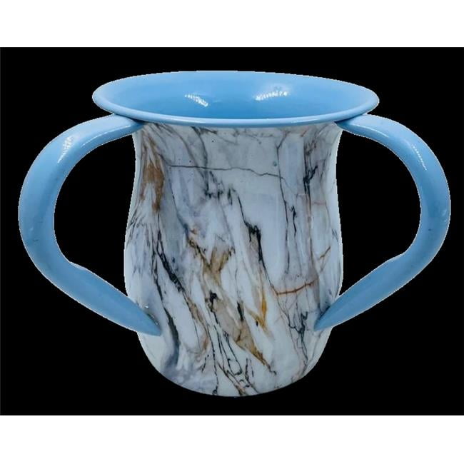59751 Washing Cup, Blue & Beige & Marble