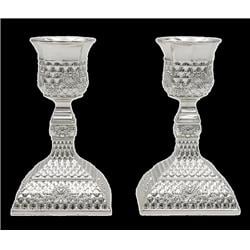 Picture of Nua 59587 4.5 in. Classic Tracery Candlestick, Silver Plated