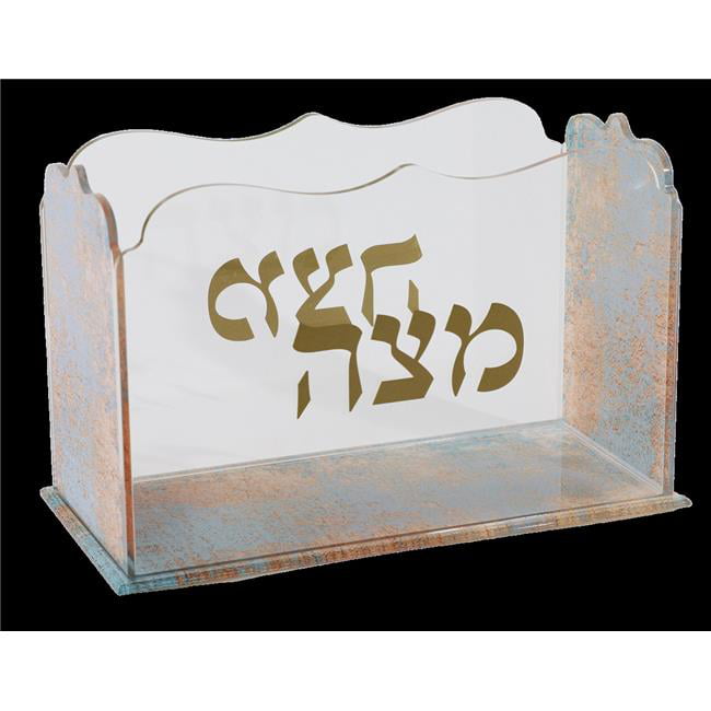 Picture of Schonfeld Collection 182717 26.35 in. Open Stand Sqaure Acrylic Marble Matza Box