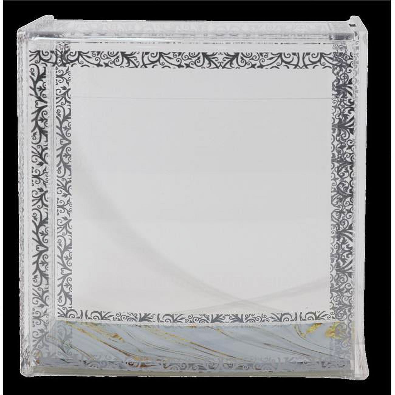 Picture of Schonfeld Collection 182741 42.05 in. Royal Acrylic Stand Square Matza Box, Silver