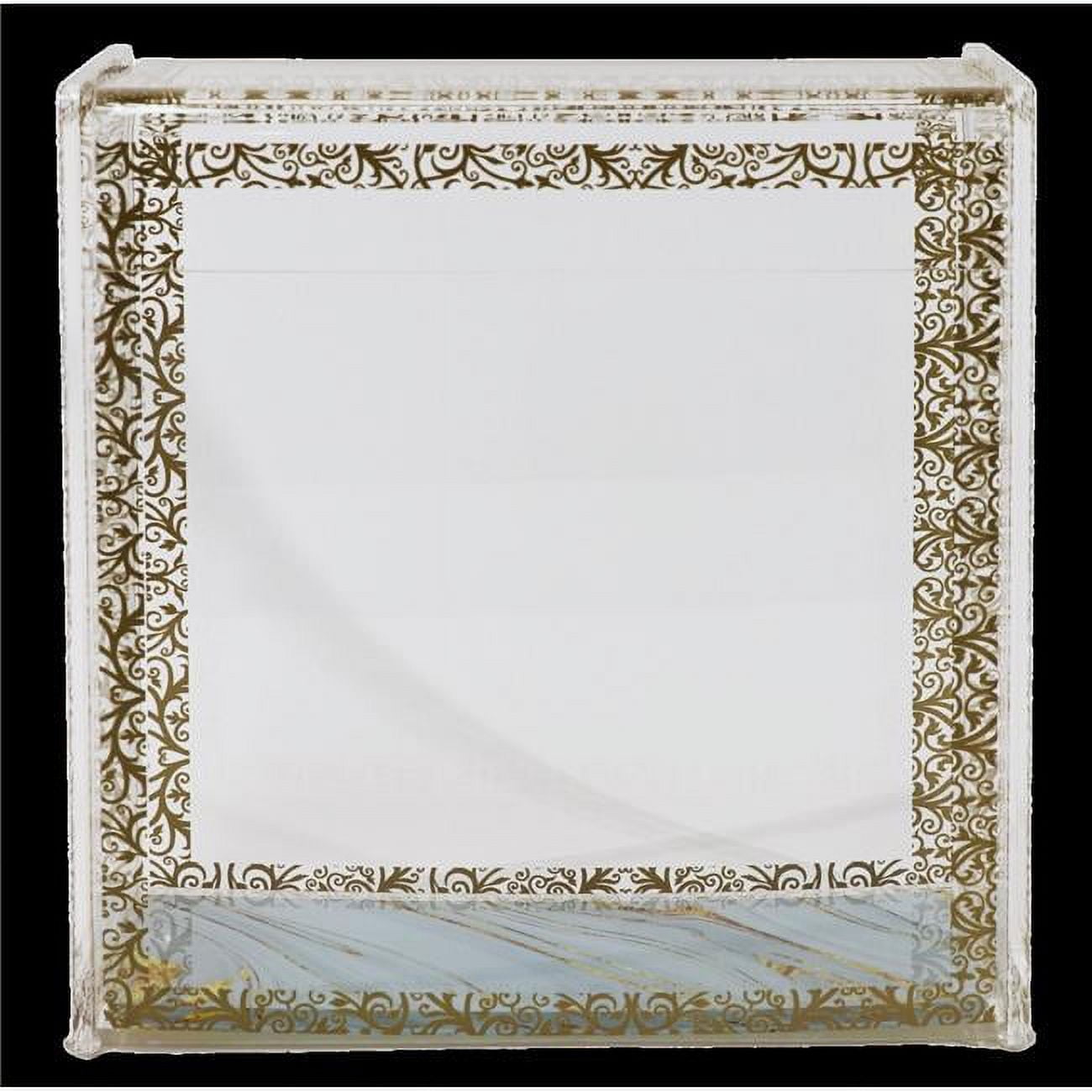 Picture of Schonfeld Collection 182742 42.05 in. Royal Acrylic Stand Square Matza Box, Gold