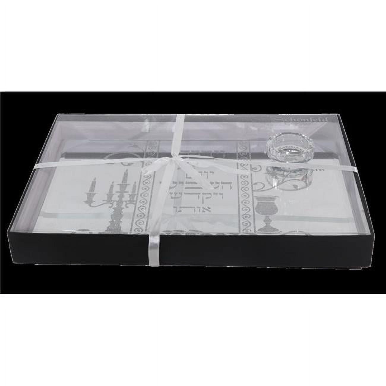 Picture of Schonfeld Collection 182455 14 x 10 in. Glass Challah Board