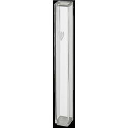 12 cm Transparent Plastic Mezuzah with Rubber Cork