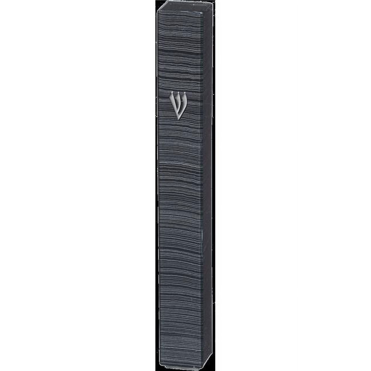 15 cm 3D Metal Painted Plastic Mezuzah with Rubber Cork