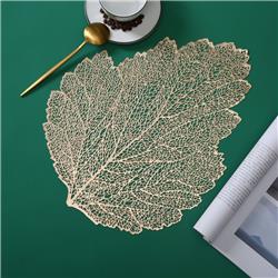 Placemat Leaf, Gold - Size 12