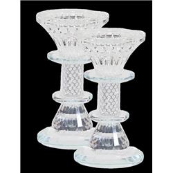 Picture of Schonfeld Collection 182331 5 in. Crystal Candlestick with Silver Paper Filling