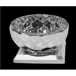 Picture of Schonfeld Collection 182917 2 x 2 in. Salt & Honey Holder Silver Crystal Dish
