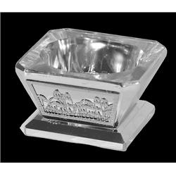 Picture of Schonfeld Collection 182923 2 x 2 in. Silver Crystal Salt & Honey Holder with Silver Metal