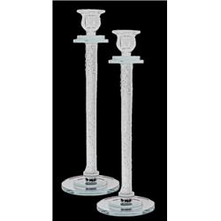 Picture of Schonfeld Collection 182982 15 in. Crystal Candlesticks with Clear Filling