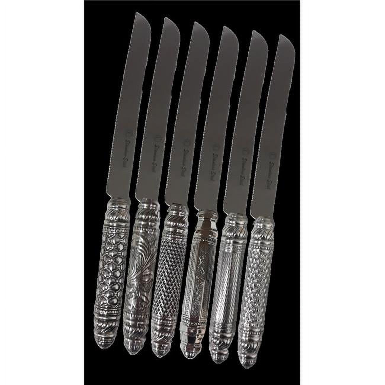 Picture of Judaica 60130 Silver Serrated Assorted Styles Knife