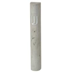 15 cm Light Gray Polyresin Cement Mezuzah