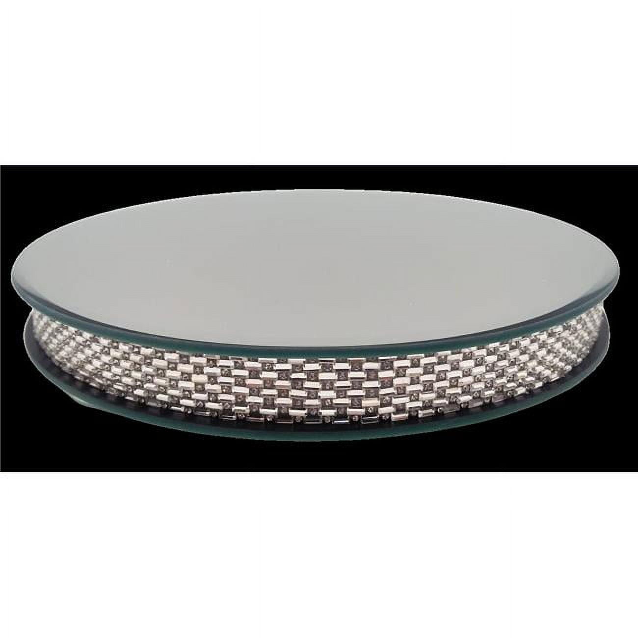 Picture of Brilliant Gifts B8086.224.22 9 in. Round Lace Mirror Tray - Small