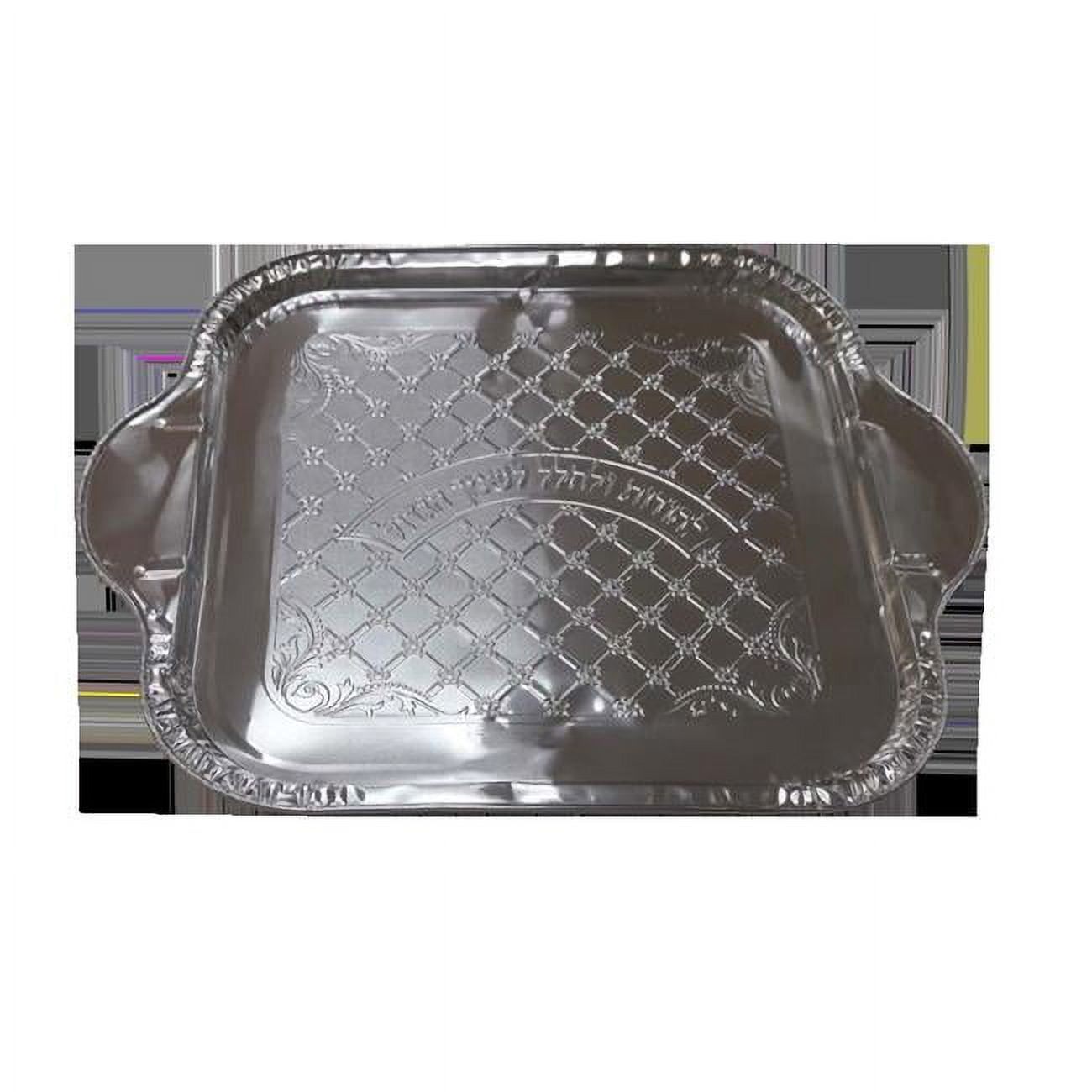 Picture of Bazeh Madlukin 71507 12.5 x 12.5 in. Aluminum Tray for Chanukah Lighting