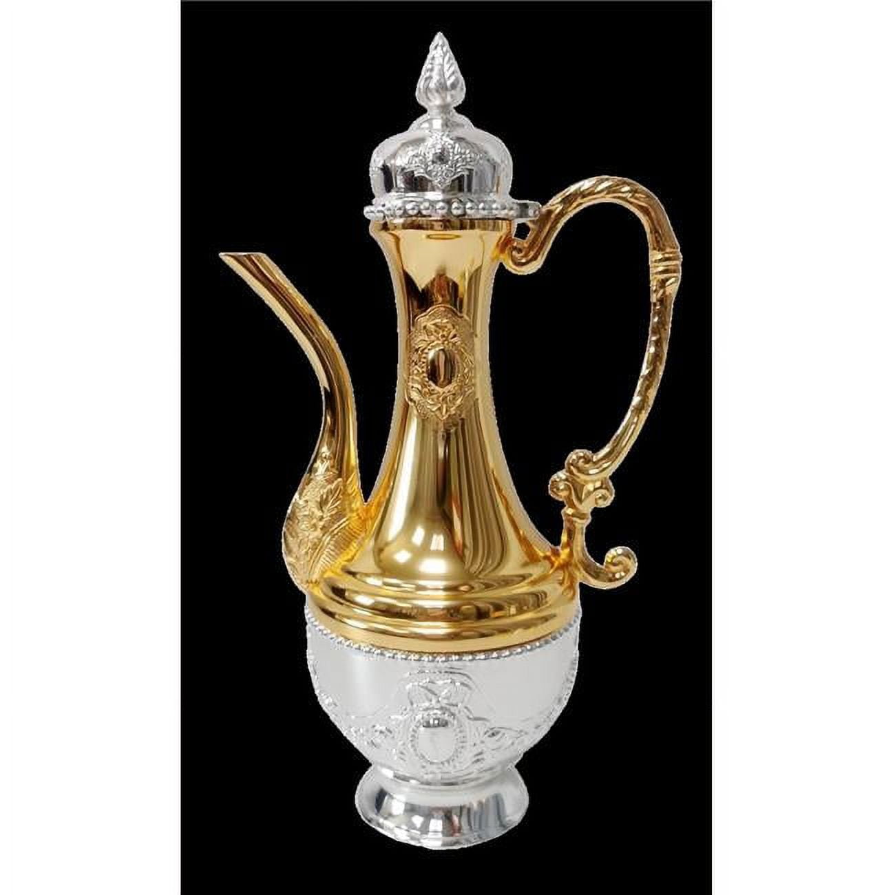 Picture of A&M Judaica & Gifts 59797 10.5 in. Kriegel & Oil Bottle Silver & Gold Plated Chanukah