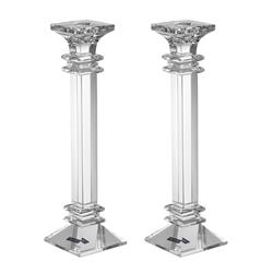 Picture of A&M Judaica & Gifts 182960 9.5 in. Set of Crystal Candelsticks