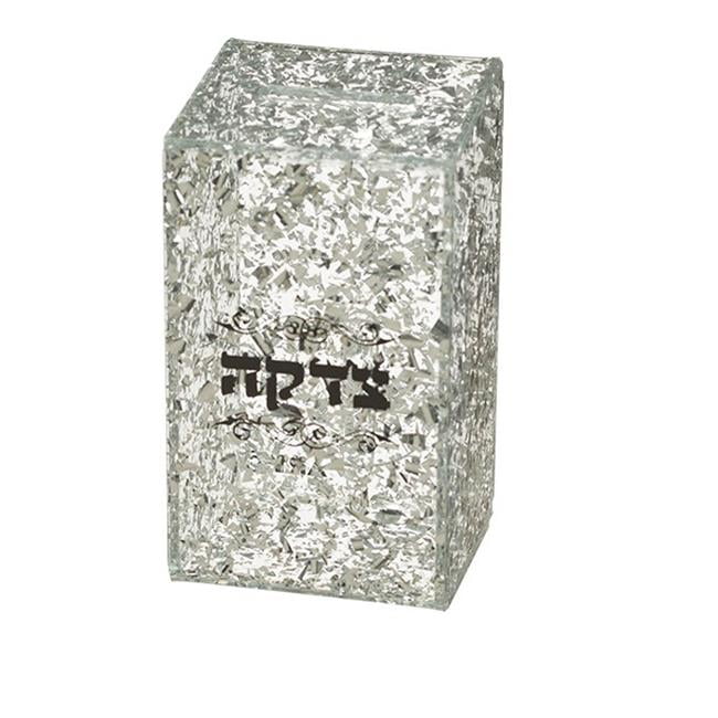 Picture of Art Judaica 48322 5.5 x 3 in. Perspex Tzedakah Box with Print