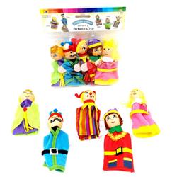 Picture of Dan As 601141 4 x 6 in. 5 Finger Puppets Purim Characters
