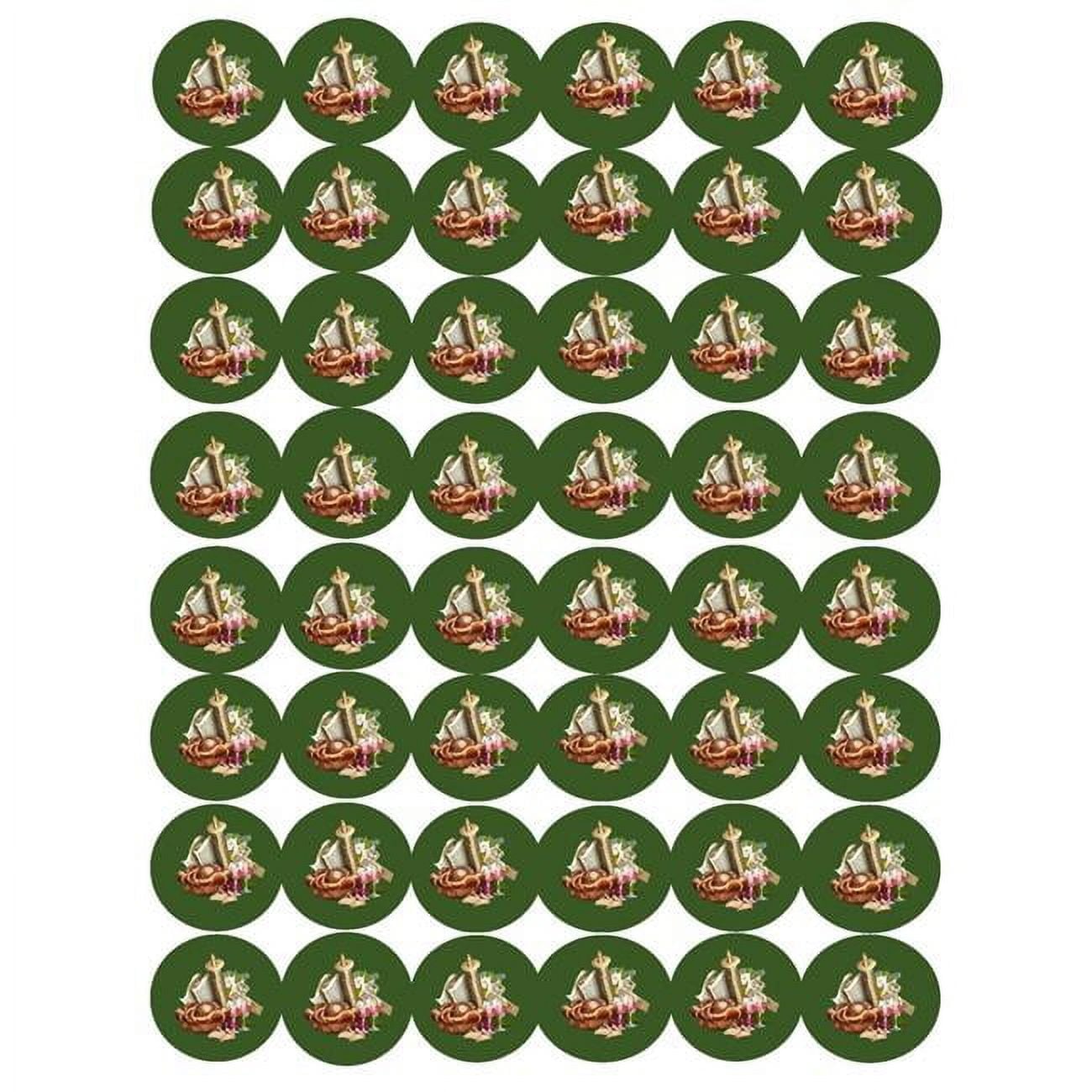 1.5 in. Round Purim Stickers - 48 Stickers