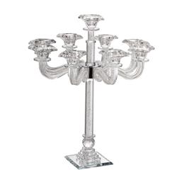 Picture of Schonfeld Collection 183201 9 Branches Candelabra, Clear Crystal Filling