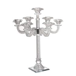 Picture of Schonfeld Collection 183202 7 Branches Candelabra, Clear Crystal Filling
